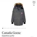 Canada goose expedition grijs met bont origineel maat M, Ophalen of Verzenden, Zo goed als nieuw