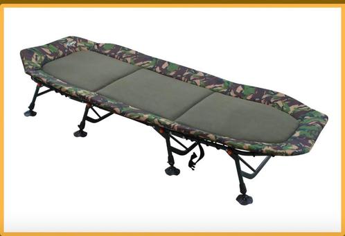 Stretcher/ Comfort Bedchair Camouflage NIEUW, Watersport en Boten, Hengelsport | Karpervissen, Nieuw, Overige typen, Ophalen