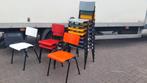 Nieuwe degelijke houten kantinestoelen (stapelbaar), Metaal, VST, Overige kleuren, Nieuw
