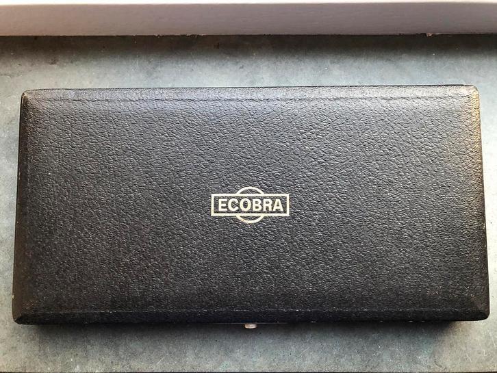 ECOBRA passerset incl Pelikan Graphos inktpen + opzetstukken, Antiek en Kunst, Antiek | Gereedschap en Instrumenten, Ophalen of Verzenden