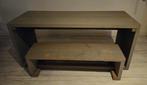 Greywash kinder bankje + tafeltje, Kinderen en Baby's, Kinderkamer | Tafels en Stoelen, Ophalen, Gebruikt