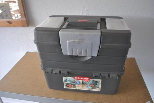 Gereedschapskist, Curver, Doe-het-zelf en Verbouw, Gereedschapskisten, Gebruikt, Ophalen of Verzenden