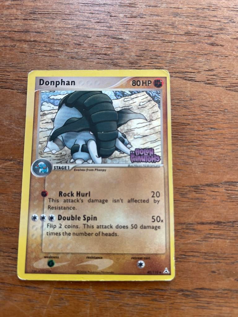 Donphan Holon Phantoms Pokémon Kaart, Ophalen of Verzenden, Gebruikt, Losse kaart