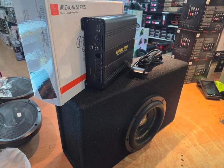 Zware 8" Mini Wooferpack Bassface + Ground Zero Set, Auto diversen, Autospeakers, Gebruikt, Ophalen of Verzenden