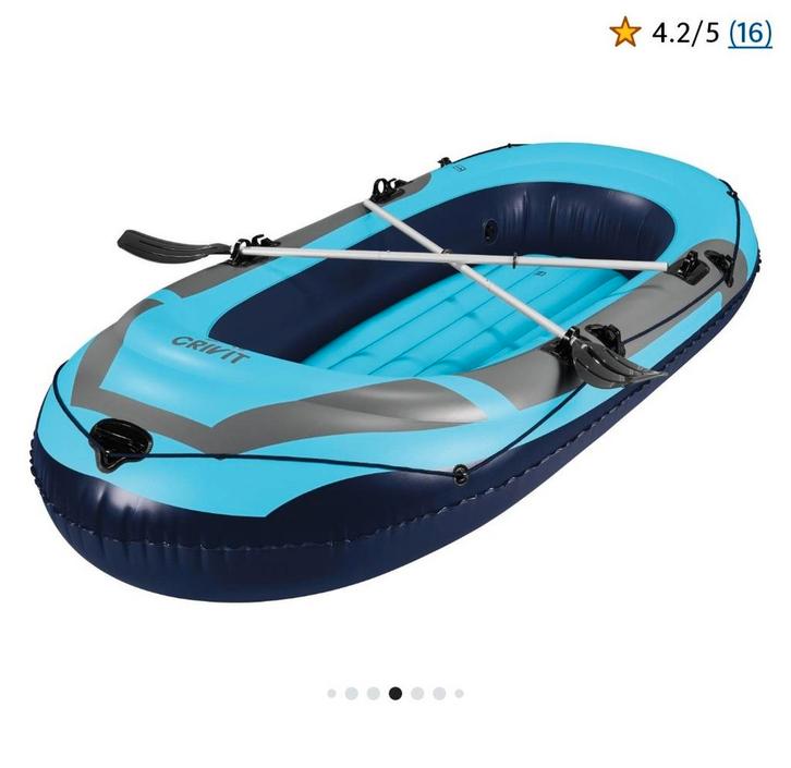 Rubberboot met peddels - Ideaal voor recreatie!, Watersport en Boten, Peddels, Gebruikt, Ophalen of Verzenden