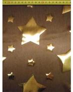 lame met gouden sterren, 200 cm of meer, Nieuw, 30 tot 120 cm, Polyester