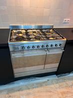 SMEG 6-pits fornuis met dubbele oven., Ophalen, Gebruikt, 60 cm of meer, Gas