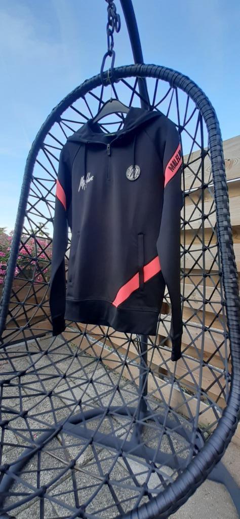 Malelions sport pre match hoodie black / coral mt XS Nieuw !, Kleding | Heren, Truien en Vesten, Nieuw, Maat 46 (S) of kleiner