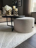 Beige boucle poef, Huis en Inrichting, Banken | Voetenbanken en Poefen, Ophalen of Verzenden, Nieuw, Rond, Minder dan 50 cm