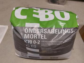 Ondersabelings mortel K70 - 17 kg (nieuwe zak 2 dagen oud) beschikbaar voor biedingen