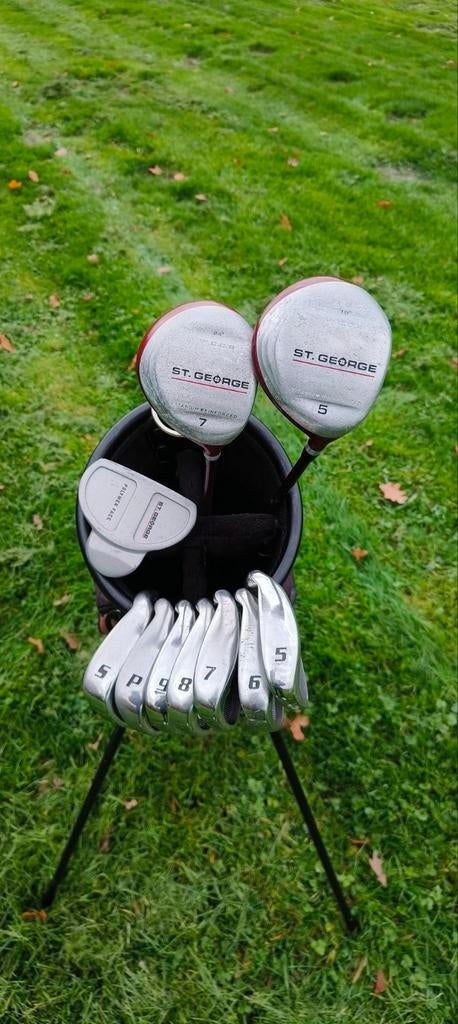 St. George Power Force golfset rechtshandig Top Flite tas, Sport en Fitness, Golf, Ophalen of Verzenden, Gebruikt, Set, Overige merken