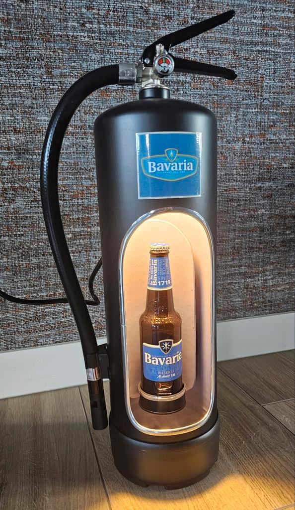 Mooie BAVARIA brandblusser met ledverlichting, Verzamelen, Biermerken, Nieuw, Overige typen, Bavaria, Ophalen of Verzenden