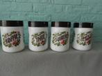4 D.E. voorraad potten koffie thee suiker licht & romig, Ophalen, Gebruikt