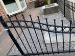 Dubbele sierpoort deuren, Tuin en Terras, Ophalen, Met poort, Gebruikt, Sierhekwerk