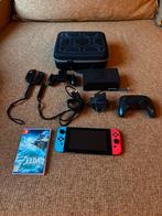 Nintendo Switch met Zelda: Tears of the Kingdom & Assecoires, Switch 2019 Upgrade, Gebruikt, Verzenden, Met 1 controller