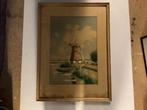 Gouache ven Gerrit van Jeveren, Antiek en Kunst, Ophalen of Verzenden