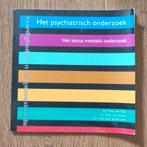 Het Psychiatrisch Onderzoek - studieboek/gids, Ophalen of Verzenden, Beta, Gelezen, HBO