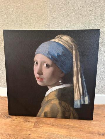 Meisje met de Parel - Canvas 80x80 beschikbaar voor biedingen