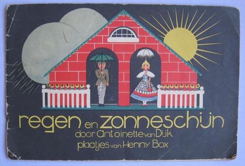 Antoinette v Dijk & H Box - regen en zonneschijn (zeldzaam!), Antiek en Kunst, Antiek | Boeken en Bijbels, Ophalen of Verzenden