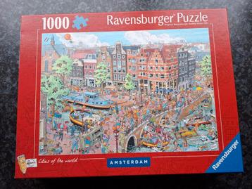 Legpuzzel, Amsterdam, Ravensburger 1000 stukjes.  beschikbaar voor biedingen