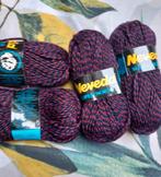 4 bollen neveda sokkenwol blauw/rood, Hobby en Vrije tijd, Breien en Haken, Ophalen of Verzenden, Nieuw, Breien of Haken, Wol of Garen