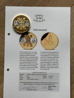 Gouden 24k vergulde munt Vaticaan, Postzegels en Munten, Munten | Europa | Euromunten, Losse munt, Ophalen, Vaticaanstad, Goud