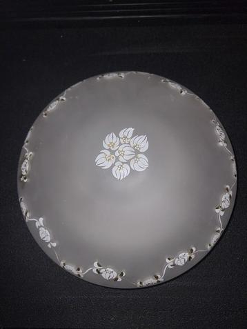 Mid Century Plafonnière - Ø30cm - Porseleinen Fitting. beschikbaar voor biedingen