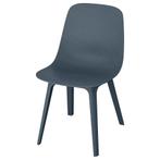 Ikea Odger Blauwe Eetkamerstoel, Huis en Inrichting, Stoelen, Ophalen, Kunststof, Blauw, Zo goed als nieuw