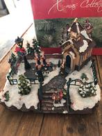 Kersttafereel met Kerk en Zangers, Ophalen of Verzenden, Zo goed als nieuw