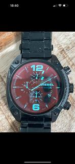 Diesel horloge, Sieraden, Tassen en Uiterlijk, Horloges | Heren, Overige merken, Leer, Staal, Ophalen of Verzenden