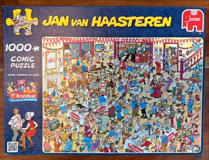 Jan van Haasteren Kruidvat 40 Jaar Puzzel 1000 stukjes, Hobby en Vrije tijd, Denksport en Puzzels, Zo goed als nieuw, Legpuzzel