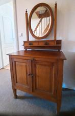 Oude houten Engelse koloniale kaptafel uit India, Ophalen, 100 tot 150 cm, 50 tot 100 cm, Hout