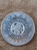 Zilveren Canadese Dollar, 1864-1964,mooie conditie., Ophalen of Verzenden, Noord-Amerika, Losse munt, Zilver