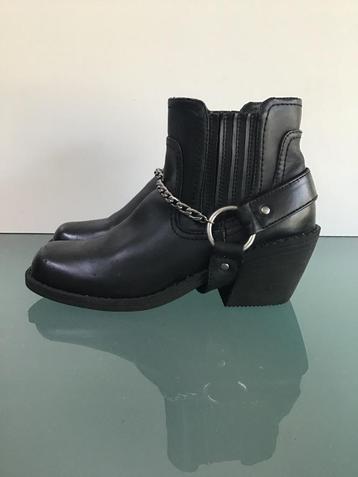GRATIS VERZENDEN | Nieuwe bohemian zwarte bikerboots 38 beschikbaar voor biedingen