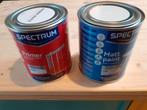 Twee potten verf van Spectrum (Primer en lak Loft), Overige kleuren, Ophalen of Verzenden, Minder dan 5 liter, Verf