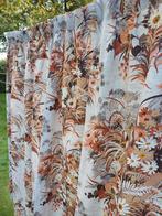 set Franse Brocante Gordijnen met Bloemen katoen linnen, Ophalen of Verzenden