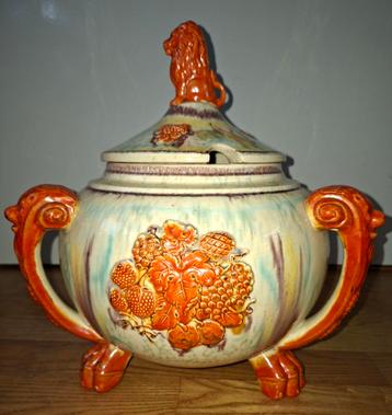 Antieke soepterrine of  bowlpot groot model gaaf en gemerkt beschikbaar voor biedingen