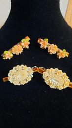 4 zeer oude celluloid haarspeldjes, Antiek en Kunst, Antiek | Kleding en Accessoires, Ophalen of Verzenden