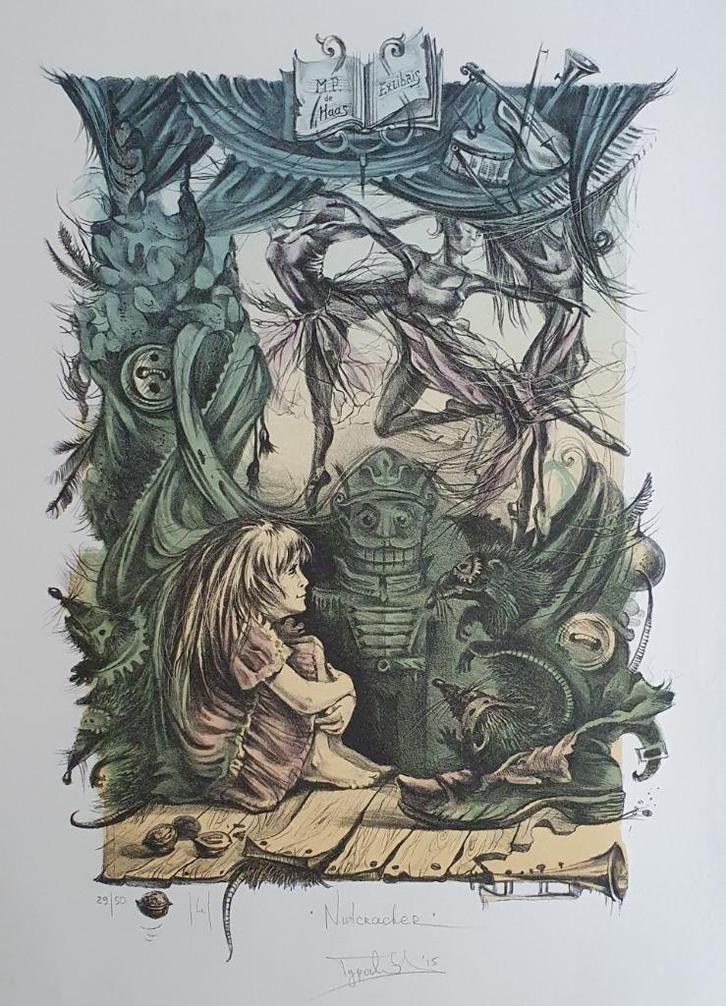 Exlibris / Ex libris U. Turchenko, Nutcracker, Tsjaikovski, Antiek en Kunst, Kunst | Etsen en Gravures, Verzenden