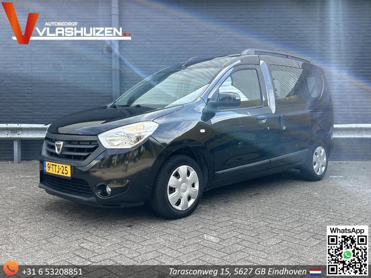 Dacia Dokker 1.2 TCe Lauréate | 5 Persoons | Airco | Cruise, Auto's, Dacia, Bedrijf, Te koop, Dokker, ABS, Airbags, Airconditioning