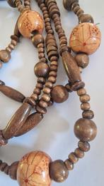 Ketting,  hout., Ophalen of Verzenden, Zo goed als nieuw, Bruin, Overige materialen