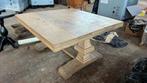 Grote rustiek eiken salontafel 1,2 x 1,2 meter, Huis en Inrichting, Tafels | Salontafels, Zo goed als nieuw, Minder dan 50 cm