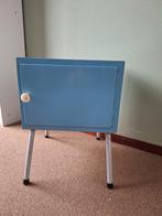 Vintage Blauw Nachtkastje, Huis en Inrichting, Kasten | Dressoirs, Minder dan 50 cm, Gebruikt, Vintage, Ophalen of Verzenden