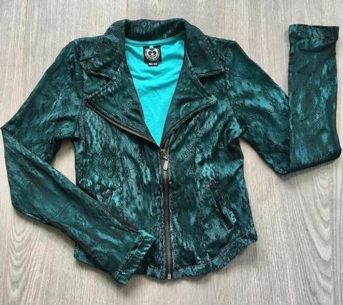 NIEUW Erg leuk groen vest met kant , maatje 158 164, Kinderen en Baby's, Kinderkleding | Maat 158, Nieuw, Meisje, Trui of Vest