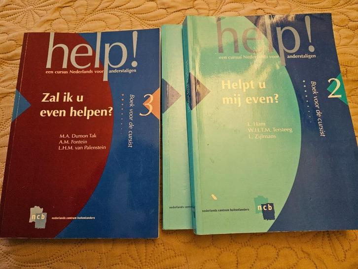 Nederlandse taal Help!2 en Help!3 - Dutch language course, Boeken, Studieboeken en Cursussen, Gelezen, Niet van toepassing, Alpha