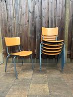 Mooie partij van 47 industriële vintage stoelen jaren 70, Vijf, Zes of meer stoelen, Metaal, Gebruikt, Ophalen of Verzenden