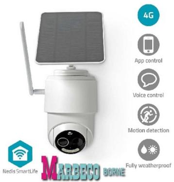 SmartLife Oplaadbare Full HD 4G camera, Pan/Tilt, Solar accu beschikbaar voor biedingen