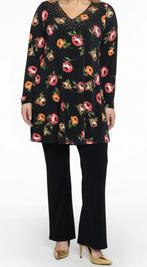 A lijn tuniek Yoek 46/48, Kleding | Dames, Grote Maten, Ophalen of Verzenden, Zo goed als nieuw, Zwart, Blouse of Tuniek