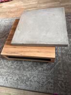 Salontafel met draaibaar betonlook blad, Huis en Inrichting, Tafels | Salontafels, Ophalen, 50 tot 100 cm, Vierkant, 50 tot 100 cm