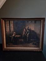 Larens Schilderij oleografie Lammert van der Tonge., Ophalen of Verzenden